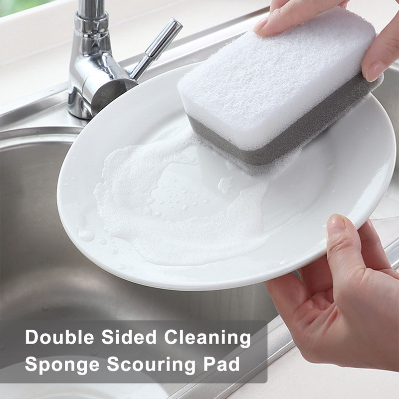 5PCS/Set Spužve za čišćenje posuđa Dvostrane kuhinjske četke za čišćenje Spužvasti jastučići za pranje u kućanstvu Alati za čišćenje kuhinje