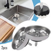 Prsten za umivaonik Hvatač kose 2 kom Kuhinjski sudoper Cjedilo i čep Kombinirana košara Opružna kopča Zamjena Perilica za voće Hvatač kose