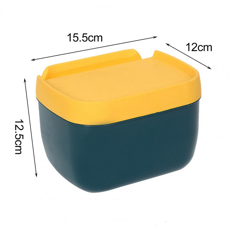 Zidna kutija za toaletni papir bez bušenja Višenamjenska samoljepljiva kutija za maramice PP izdržljiva vodootporna kutija za toaletne maramice za kupaonicu