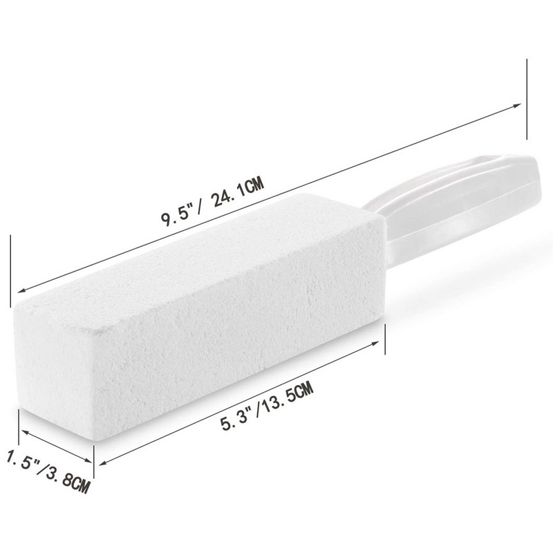 WC četka, kućansko sredstvo za čišćenje WC školjke Jednobojno praktično sredstvo za uklanjanje mrlja od kamenca s dugom plastičnom ručkom