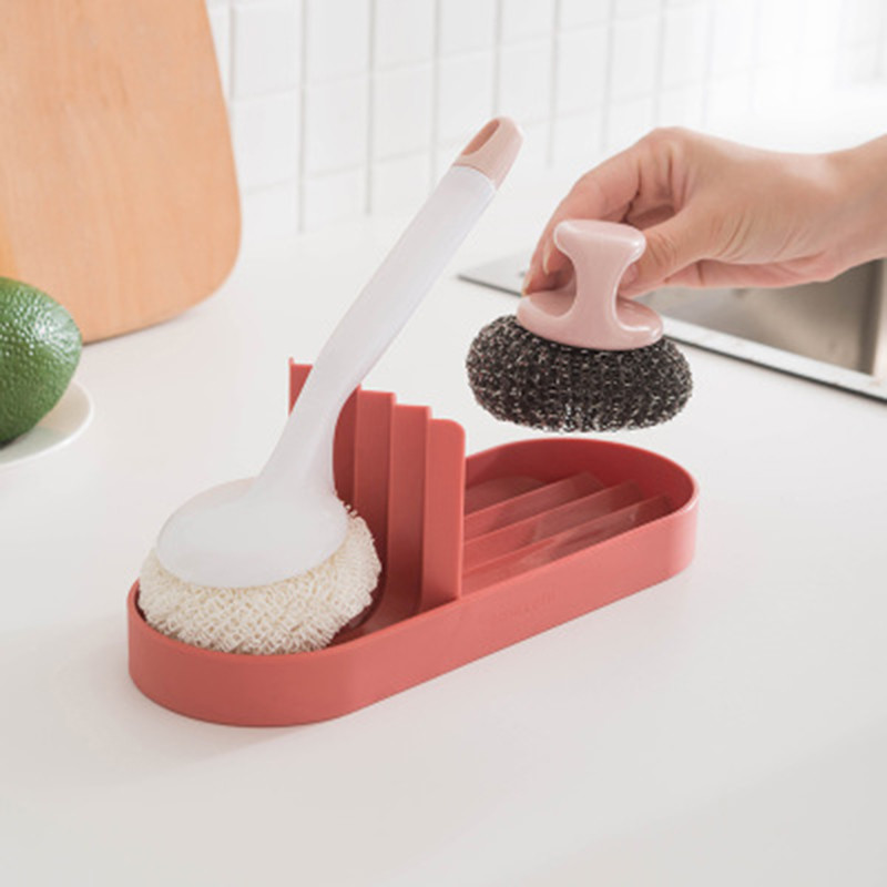 Kuhinjski mini stolni stalak za krpe za posuđe Višenamjenska krpa za suđe Odvodna spužva Polica za sapun Držači za pohranu Regali Ocjeđivač za suđe Dropship