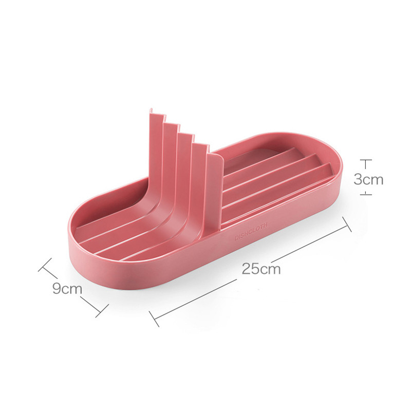 Kuhinjski mini stolni stalak za krpe za posuđe Višenamjenska krpa za suđe Odvodna spužva Polica za sapun Držači za pohranu Regali Ocjeđivač za suđe Dropship