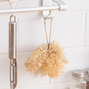Φυσικό Loofah Pot Bowl Brush Washing Desh Lanth Oil Remove Absorbent for the Home Kitchen Cleaning Microfibre Εργαλείο απολύμανσης