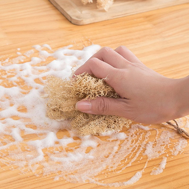 Dabiskā lufas katlu birste trauku mazgāšanas auduma eļļa, noņemiet absorbentu mājas virtuves tīrīšanai, mikrošķiedras dekontaminācijas rīks