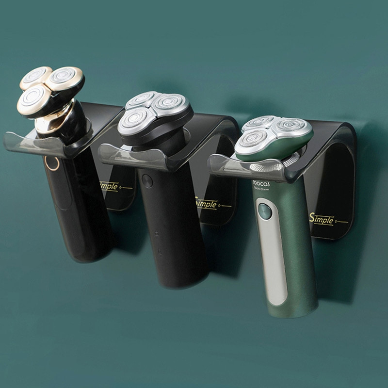 Pie sienas stiprināms elektriskais skuveklis, skuvekļa turētājs, līmējams zobu birstes statīvs mājas guļamistabai vannas istabas daudzfunkciju