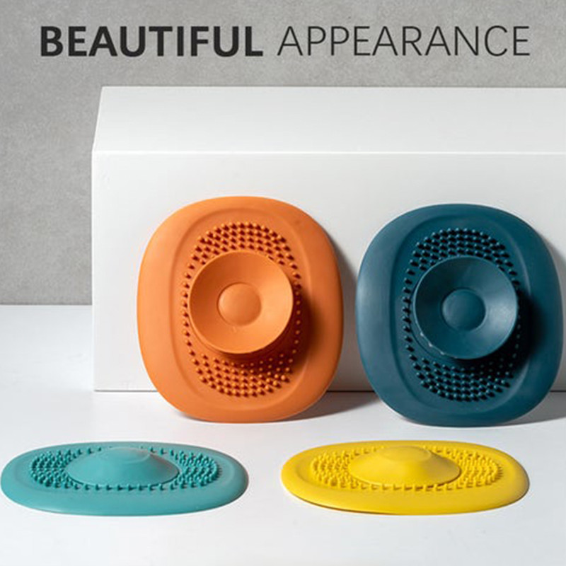 Atkārtoti lietojams virtuves silikona notekas vannas istabas matu ķērējs vannas ūdens aizbāznis, spraudnis virtuves izlietnes sietiņš grīdas cauruma vāks