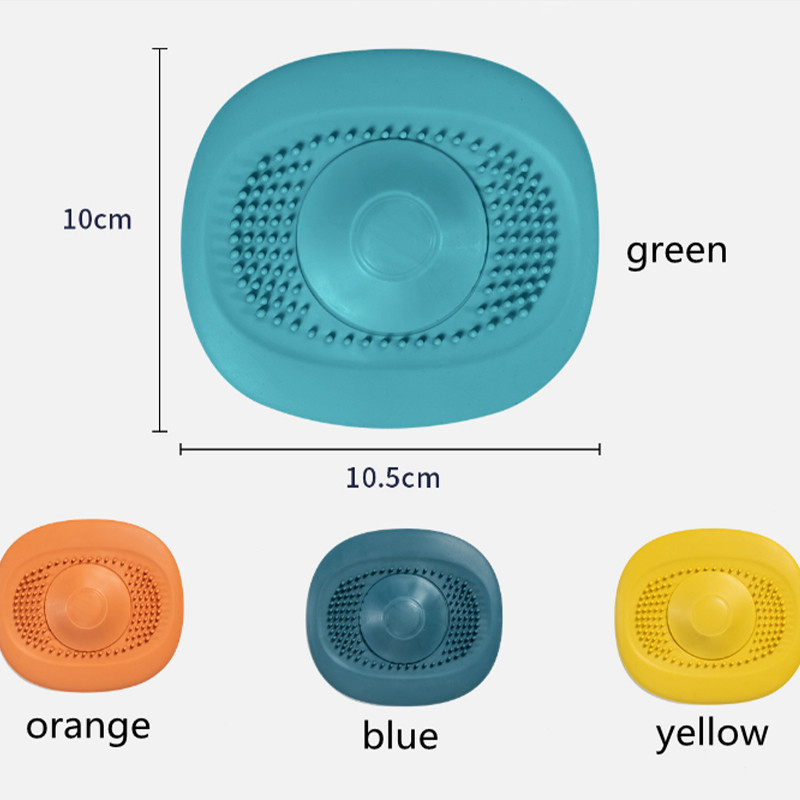 Atkārtoti lietojams virtuves silikona notekas vannas istabas matu ķērējs vannas ūdens aizbāznis, spraudnis virtuves izlietnes sietiņš grīdas cauruma vāks