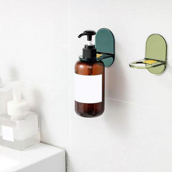 Монтиран на стена самозалепващ се рафт за бутилка шампоан течна закачалка сапун гел органайзер държач рафтове за душ аксесоари за баня A6j3