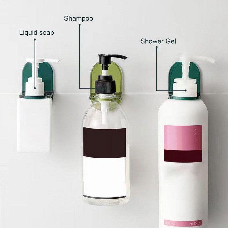 Zidna samoljepljiva polica za boce šampona Tekuća vješalica Sapun Gel Organizator Držač Police za tuširanje Pribor Kupaonski A6j3