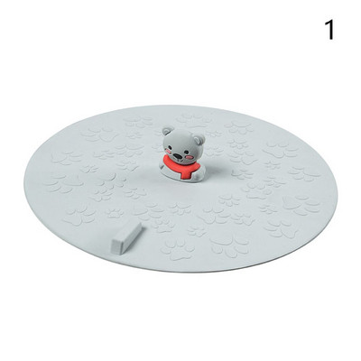 Krāsains silikona grīdas notekas vāks virtuvei vannas istabai kanalizācijas dezodorētājs ņem dušu matu filtrs jauks multfilmas izlietnes spraudnis mājas piegādei