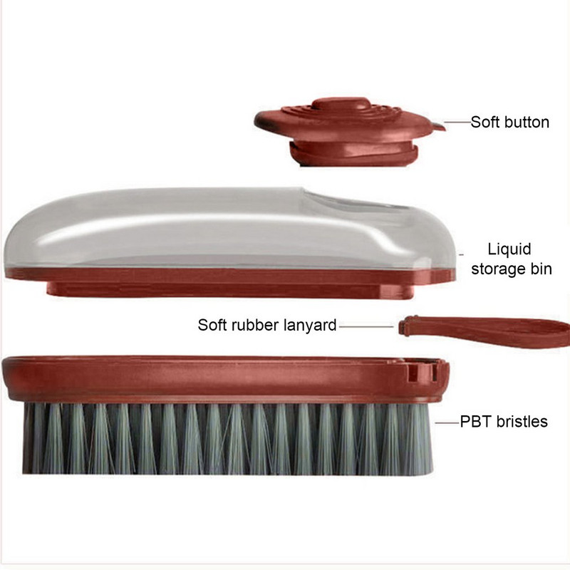 Daudzfunkcionālu tīrīšanas birsti var piepildīt ar šķidru hidraulisko tīrīšanas birsti Save Cleaning Liquid Mākslīgā roktura dizains