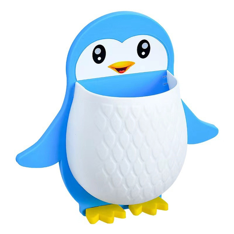 Crtani pingvin Držač za pohranu kukuruza Zidni organizator za četkicu za zube za dom Spavaća soba Kuhinja Kupaonica Višenamjenski držači