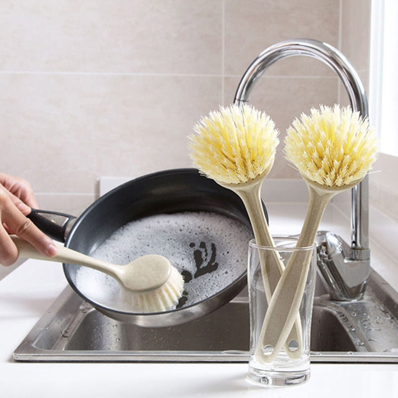 652F Četka za čišćenje kuhinje Duga ručka Tava Četka za lonce Višenamjenski tanjur Zdjela Četke za pranje posuđa Uklanjanje mrlja Kućanstvo