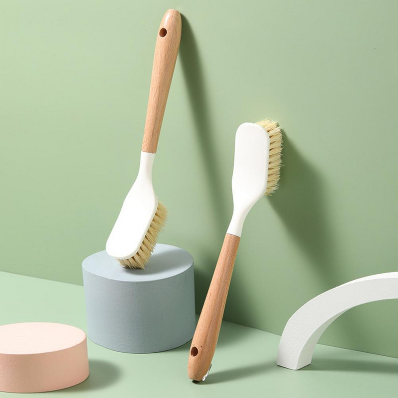Četka za čišćenje Non-stick Perilica posuđa Prirodno drvo Ribalica posuđa s dugom drškom Kuhinjski alat Alati za čišćenje Herramientas De Limpieza