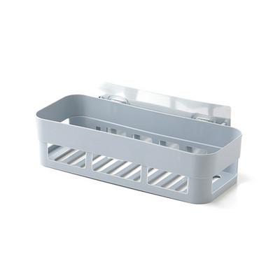 Vannas istabas virtuves Punch Chuck rāmis dušas plaukts PP šampūnu uzglabāšanas statīvs ar piesūcekni Vannas istabas piederumi JU0038