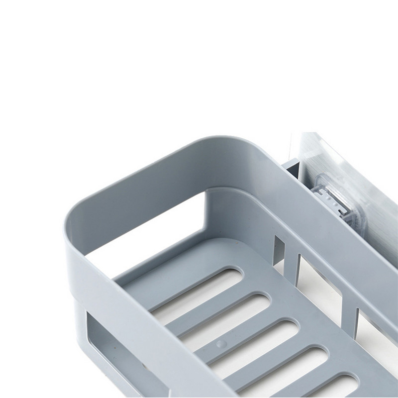 Vannas istabas virtuves Punch Chuck rāmis dušas plaukts PP šampūnu uzglabāšanas statīvs ar piesūcekni Vannas istabas piederumi JU0038