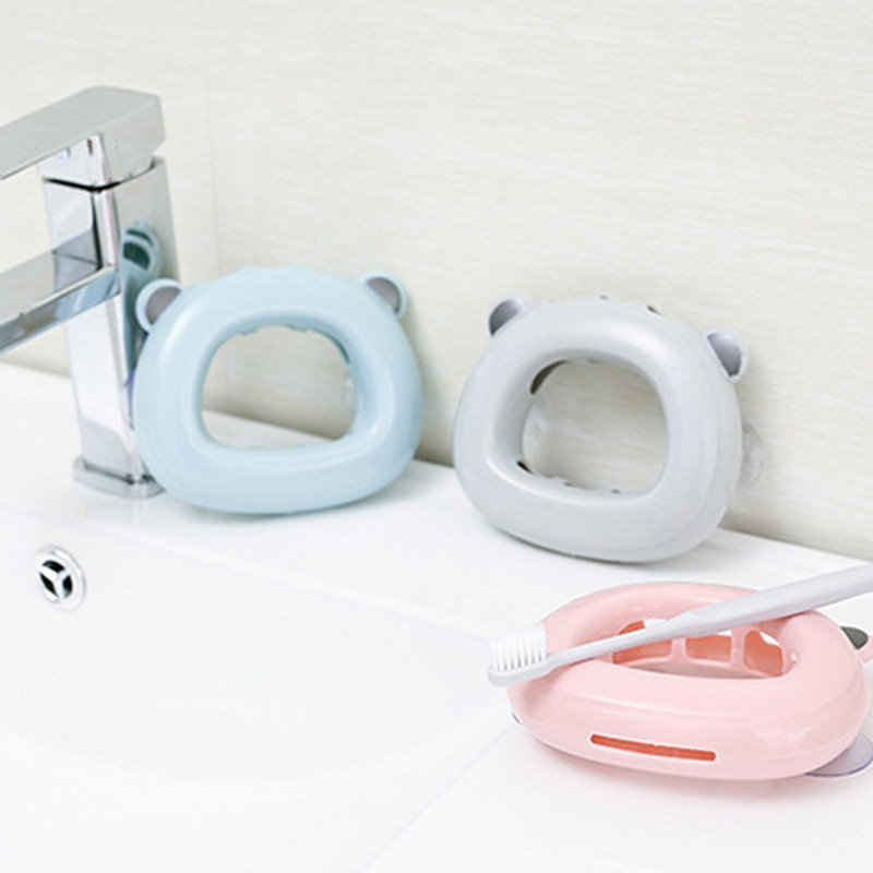 Plastični crtani držač četkica za zube Samoljepljivi zidni brijač za kupaonicu Organizator stalak za četke za šminku