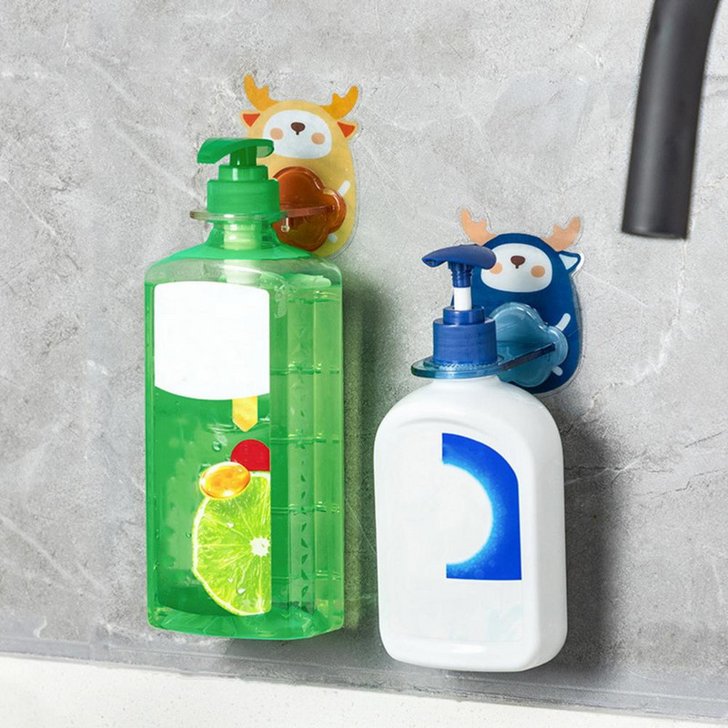 Polica za boce šampona Kapacitet ležaja bez bušenja Samoljepljivi zidni organizator za gel za tuširanje u obliku jelena za dom