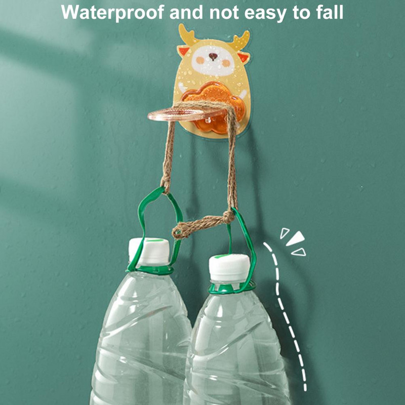 Polica za boce šampona Kapacitet ležaja bez bušenja Samoljepljivi zidni organizator za gel za tuširanje u obliku jelena za dom