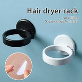 Držač sušila za kosu Zidni kupaonski organizator Stalak Polica Stalak za pohranu s priborom Kabel Vješalica Besplatna ruka Uštedite prostor Dom