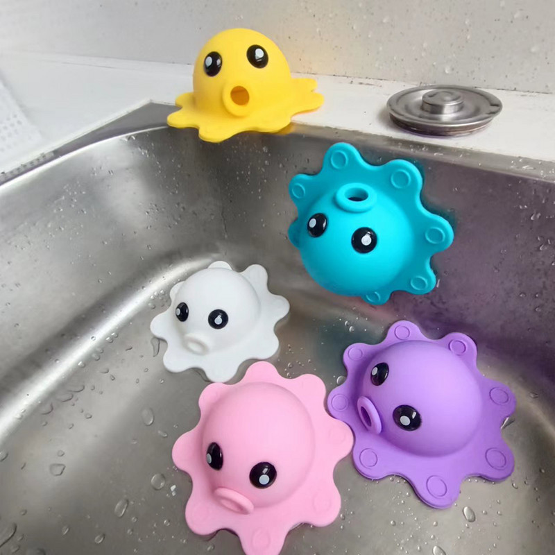 Silikonski čep za odvod Usisne čašice Octopus kadica za kupanje Preljevni poklopac za odvod za dublju kadu Dodaje vodu Kupaonski spa dodaci
