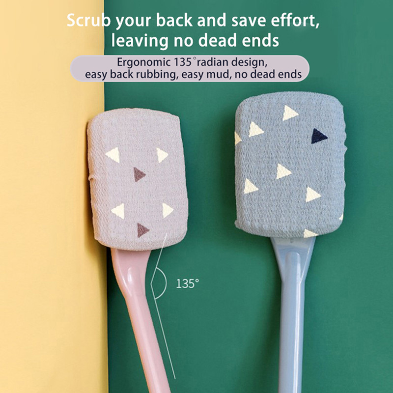 Hosszú nyelű testradír masszázsszivacsok fürdőkefe Bőrtisztító kefék Zuhanyszivacsradír Daddy Fürdőszoba kiegészítők