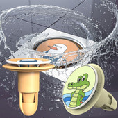 Karikatūra grīdas notekas vāks kanalizācijas dezodorants filtrs pret smaku izlietne Vannas istabas ūdens notekas filtrs vannas istabas piederumi