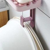 Ziepju kastes uzglabāšanas plaukts Ziepju turētāja āķa komplekts izlietnes dvieļu uzglabāšanai Vannas istabas piederumi