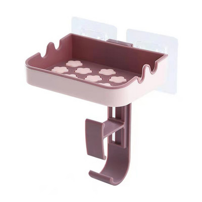 Ziepju kastes uzglabāšanas plaukts Ziepju turētāja āķa komplekts izlietnes dvieļu uzglabāšanai Vannas istabas piederumi