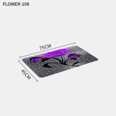 Red Rose&Butterfly vannas istabas pretslīdēšanas paklājiņu komplekts Izturīgs ūdensnecaurlaidīgs dušas aizkaru komplekts pjedestāla paklāja vāks tualetes pārvalks vannas paklāja paklāji