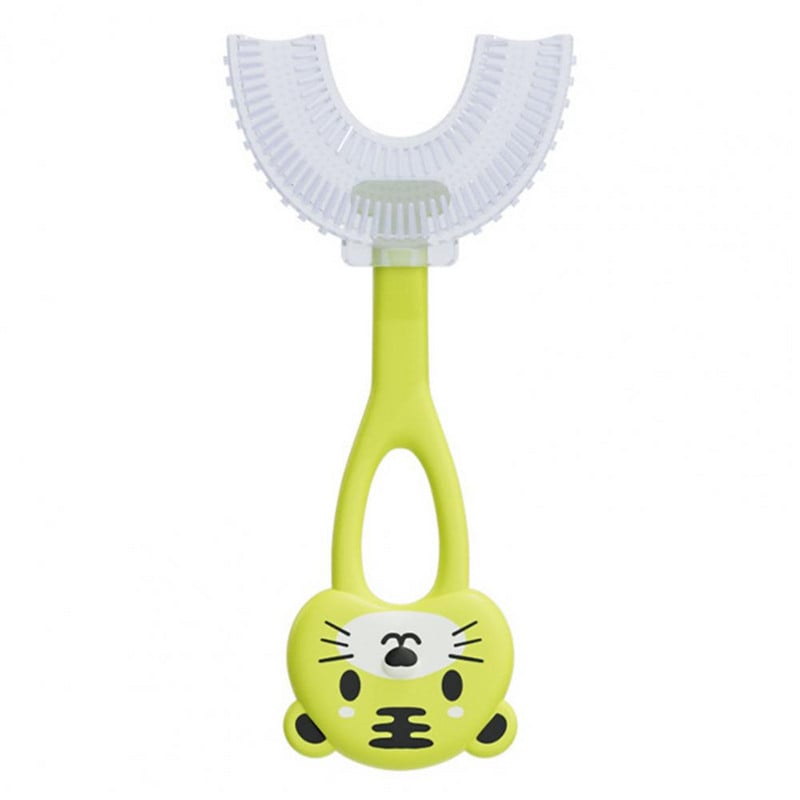 Dječja četkica za zube Glava slatke životinje u obliku slova U Lijep crtić Dječja silikonska četkica za zube Njega zuba