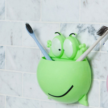 Wall Sucker Large Eye Frog Πλαστική βάση βάσης οδοντόβουρτσας Cartoon Εργαλεία οργάνωσης μπάνιου σπιτιού