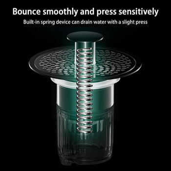 Λεκάνη Up Bounce Core Νεροχύτης Αποστράγγισης Φίλτρο Ντους Hair Catcher Trap Εργαλεία Πώμα Κουζίνα Μπανιέρα Μπάνιο Στρωτήρι γενικής χρήσης A6d4