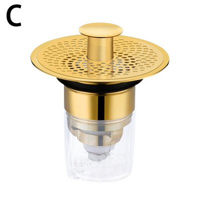 Umivaonik gore Bounce Core Umivaonik Odvod Filter Tuš Hvatač dlaka Sifon Alati Čep Kuhinja Kada Kupaonica Univerzalni cjedilo A6d4