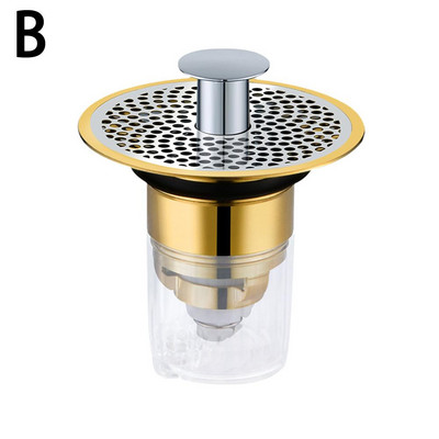 Umivaonik gore Bounce Core Umivaonik Odvod Filter Tuš Hvatač dlaka Sifon Alati Čep Kuhinja Kada Kupaonica Univerzalni cjedilo A6d4