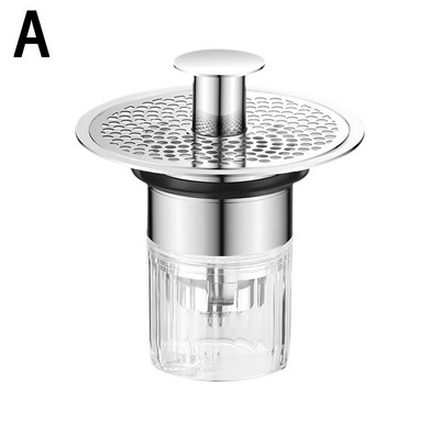 Umivaonik gore Bounce Core Umivaonik Odvod Filter Tuš Hvatač dlaka Sifon Alati Čep Kuhinja Kada Kupaonica Univerzalni cjedilo A6d4