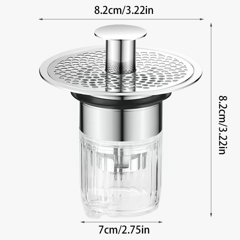Umivaonik gore Bounce Core Umivaonik Odvod Filter Tuš Hvatač dlaka Sifon Alati Čep Kuhinja Kada Kupaonica Univerzalni cjedilo A6d4