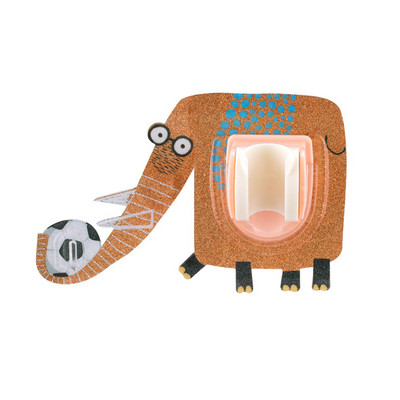 Universāls dušas kronšteins Cartoon Animal Elephant pašlīmējošā pamatne dušas sprauslas kronšteins virtuvei vannas istabai tualetes piederumi