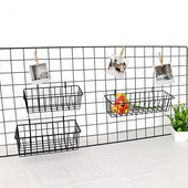 Zidni izložak Kutija za pohranu umjetnina Košara Zidna vješalica Dizajn rešetke Višenamjenska zidna jaka nosiva kuća velikog kapaciteta