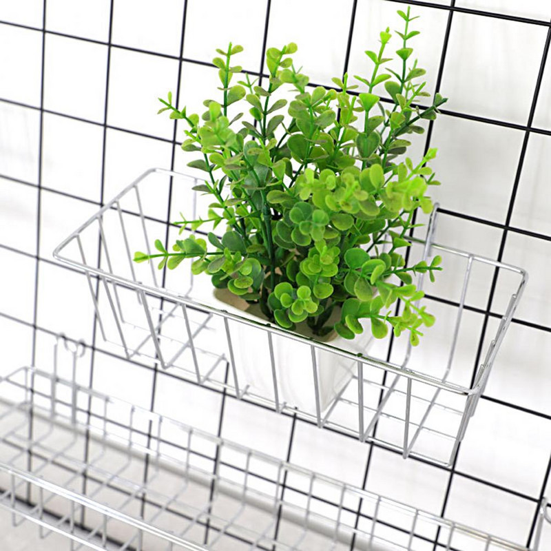 Zidni izložak Kutija za pohranu umjetnina Košara Zidna vješalica Dizajn rešetke Višenamjenska zidna jaka nosiva kuća velikog kapaciteta