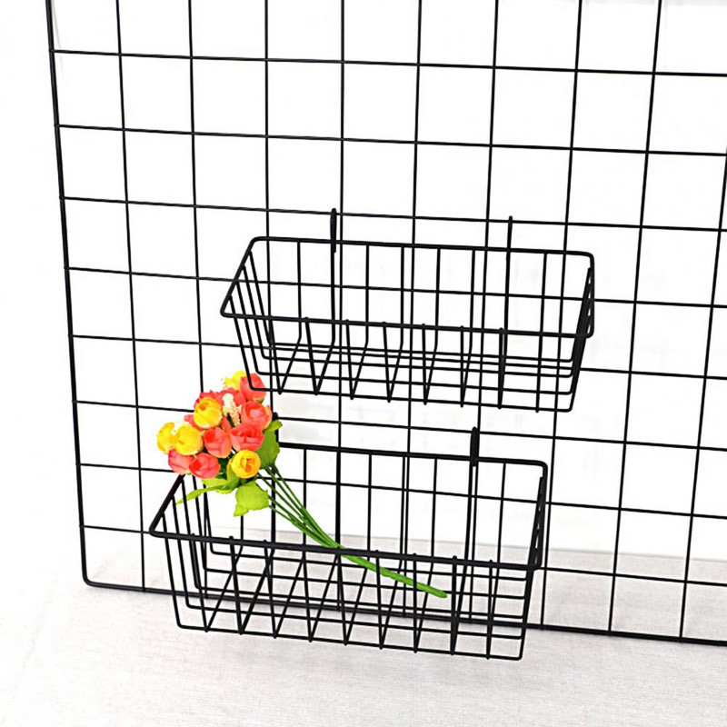 Zidni izložak Kutija za pohranu umjetnina Košara Zidna vješalica Dizajn rešetke Višenamjenska zidna jaka nosiva kuća velikog kapaciteta