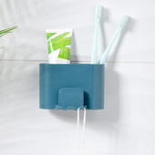 Korisni organizator četkica za zube Plastični stalak za četkice za zube koji ne ostavlja trag i štedi prostor za držač četkica za zube otporan na prašinu