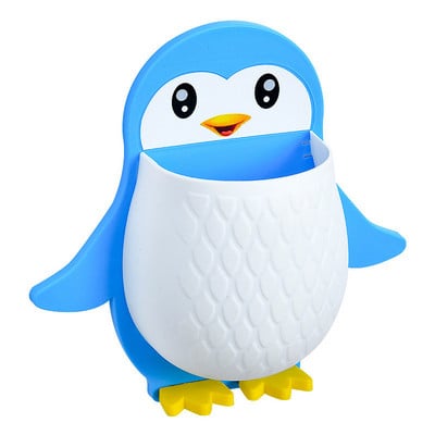 Επιτοίχια βάση κουτιού αποθήκευσης για οδοντόβουρτσα Αυτοκόλλητη σχάρα αποθήκευσης Ξυριστική μηχανή οργάνωσης Αξεσουάρ μπάνιου ράφι αποστράγγισης