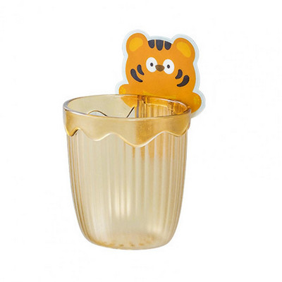 Zobu birstes plaukta notekas dizains Bez urbšanas uzstādīšanas Pie sienas stiprināms zobu birstes glabāšanas statīvs kopmītņu tipam