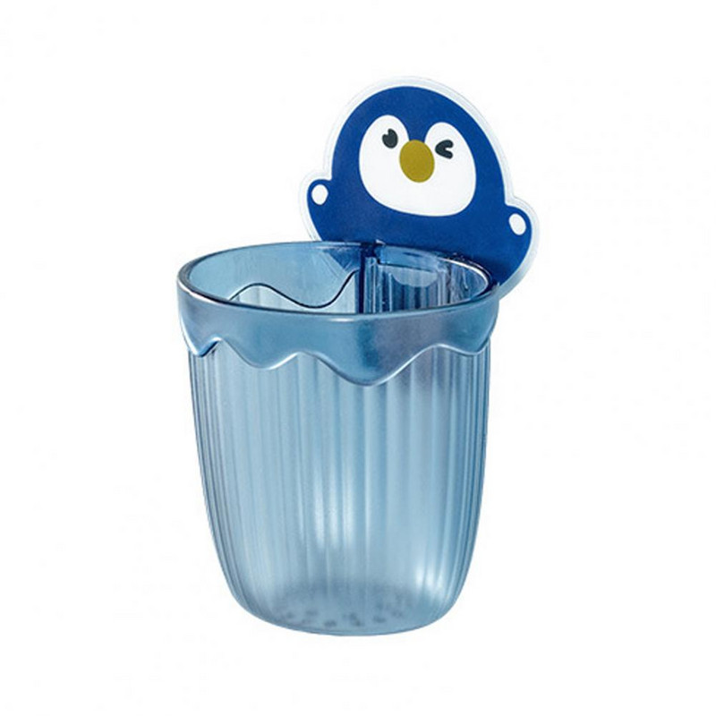 Zobu birstes plaukta notekas dizains Bez urbšanas uzstādīšanas Pie sienas stiprināms zobu birstes glabāšanas statīvs kopmītņu tipam