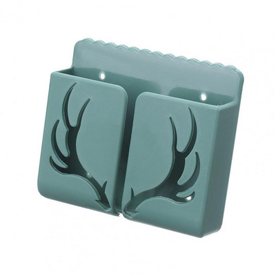 Kutija za pohranu Organizator Držač za mobilni telefon Višenamjenski zidni Creative Antlers daljinski upravljač za dom
