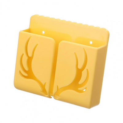 Kutija za pohranu Organizator Držač za mobilni telefon Višenamjenski zidni Creative Antlers daljinski upravljač za dom