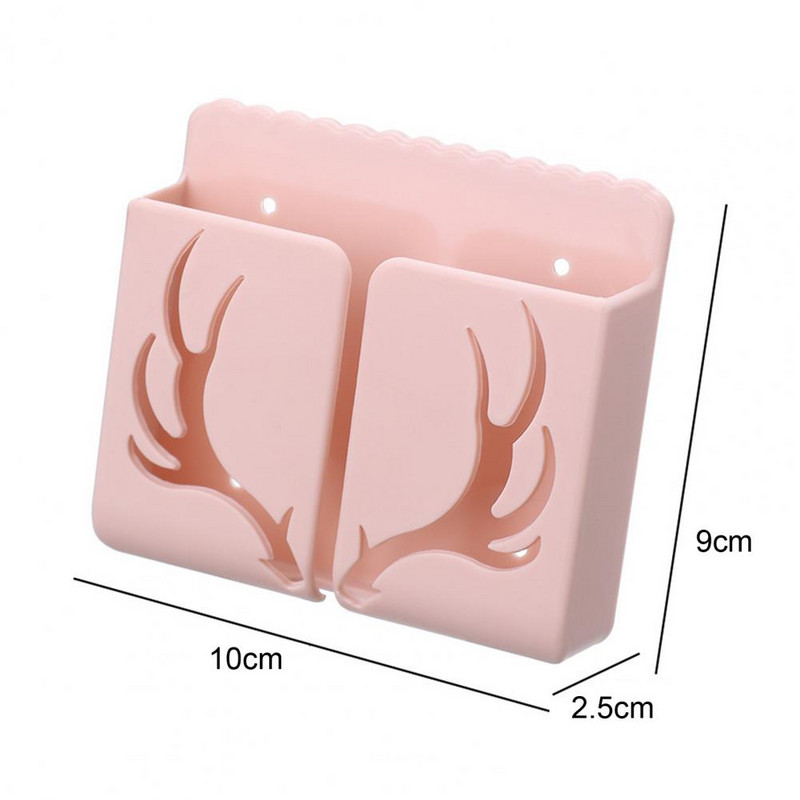 Kutija za pohranu Organizator Držač za mobilni telefon Višenamjenski zidni Creative Antlers daljinski upravljač za dom