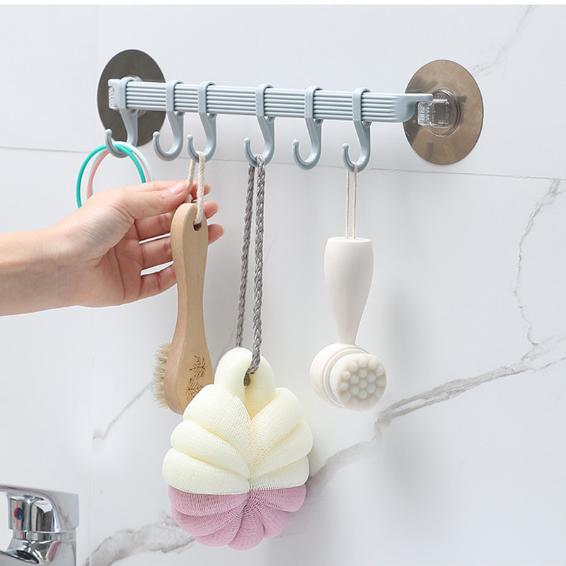 Plastična kupaonska sisaljka Vakuumski okvir Ručnik Dvostruko podesivi zid Police za alat Fleksibilni držač ormarića Vješalica Organizator Kuka