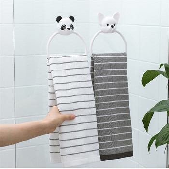 1 ΤΕΜ. ABS Cartoon Animals Κρεμάστρα για πετσέτες Τουαλέτα μπάνιου για παιδιά Κρεμάστρα για πετσέτες Κρεμάστρα σπιτιού Δαχτυλίδι για πετσέτες κουζίνας